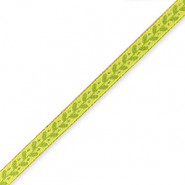 Ribbon text Leaves Light green-olive green
